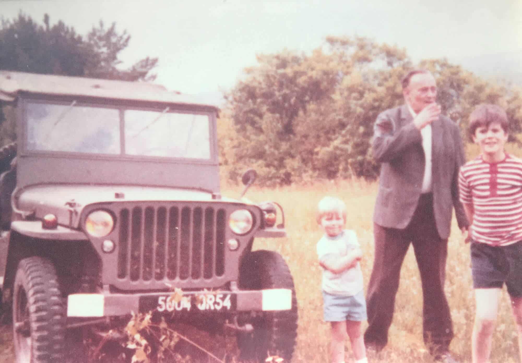 Avec mon père, mon frère et la jeep Whilys